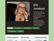 Tablet Screenshot of iprjuristbyra.se